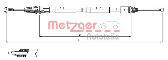 METZGER Kézifék bowden 11.6805_METZ