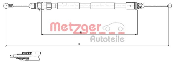 METZGER Kézifék bowden 11.6808_METZ