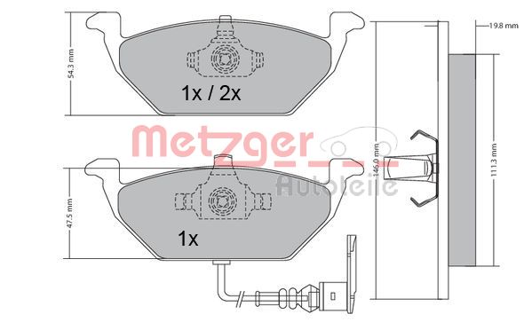 METZGER Első fékbetét 1170002_METZ