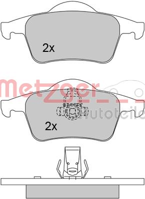 METZGER Hátsó fékbetét 1170011_METZ