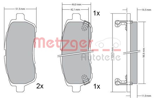 METZGER Első fékbetét 1170017_METZ