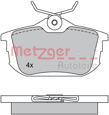 METZGER Hátsó fékbetét 1170021_METZ