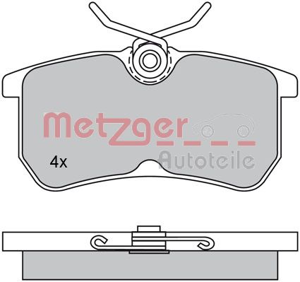 METZGER Hátsó fékbetét 1170025_METZ