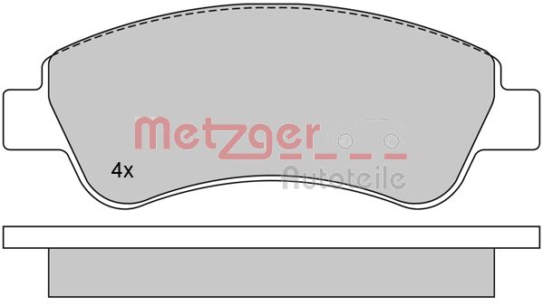 METZGER Első fékbetét 1170026_METZ