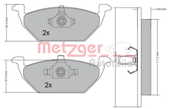 METZGER Első fékbetét 1170027_METZ