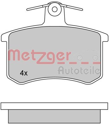 METZGER Hátsó fékbetét 1170030_METZ