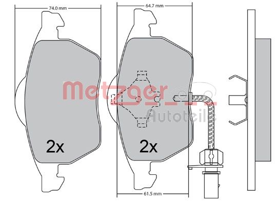 METZGER Első fékbetét 1170036_METZ