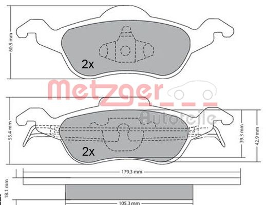 METZGER Első fékbetét 1170038_METZ