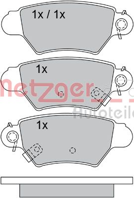 METZGER Hátsó fékbetét 1170042_METZ