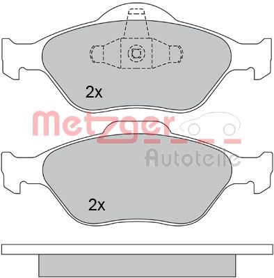 METZGER Első fékbetét 1170045_METZ