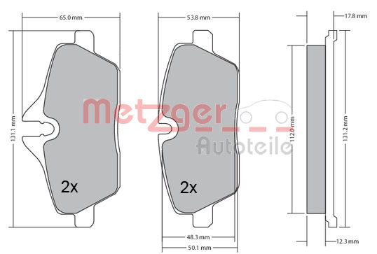 METZGER Első fékbetét 1170055_METZ