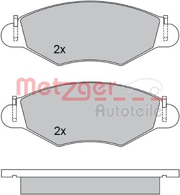 METZGER Első fékbetét 1170059_METZ