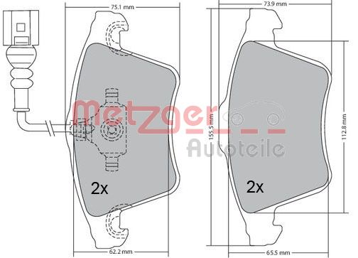 METZGER Első fékbetét 1170068_METZ