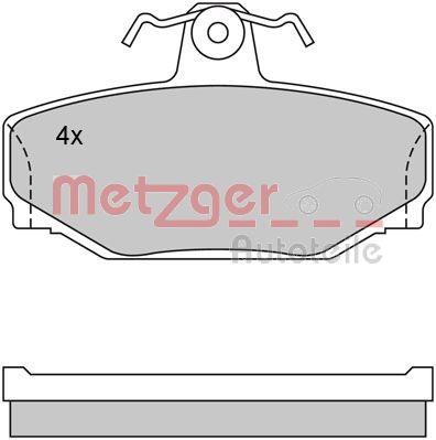 METZGER Hátsó fékbetét 1170074_METZ