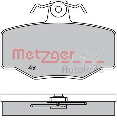 METZGER Hátsó fékbetét 1170076_METZ