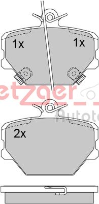 METZGER Első fékbetét 1170077_METZ