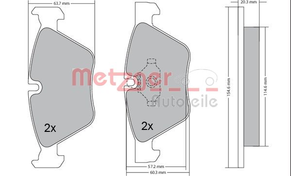 METZGER Első fékbetét 1170078_METZ