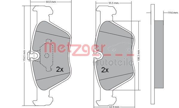 METZGER Első fékbetét 1170086_METZ