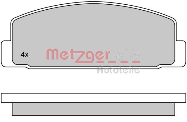 METZGER Hátsó fékbetét 1170088_METZ