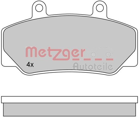 METZGER Első fékbetét 1170094_METZ