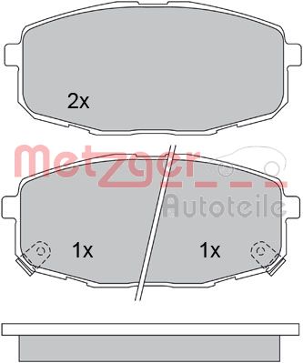 METZGER Első fékbetét 1170097_METZ