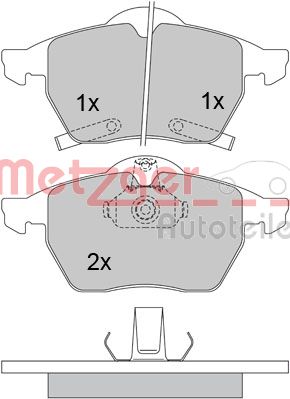 METZGER Első fékbetét 1170098_METZ