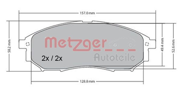 METZGER Első fékbetét 1170101_METZ