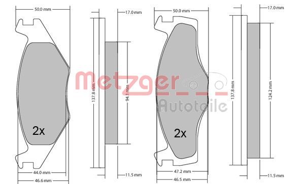 METZGER Első fékbetét 1170103_METZ