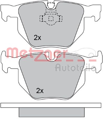 METZGER Hátsó fékbetét 1170105_METZ
