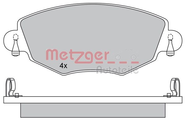 METZGER Első fékbetét 1170107_METZ