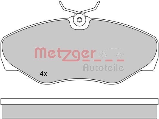 METZGER Első fékbetét 1170110_METZ