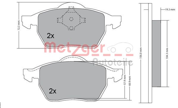 METZGER Első fékbetét 1170114_METZ