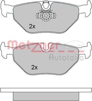 METZGER Hátsó fékbetét 1170120_METZ