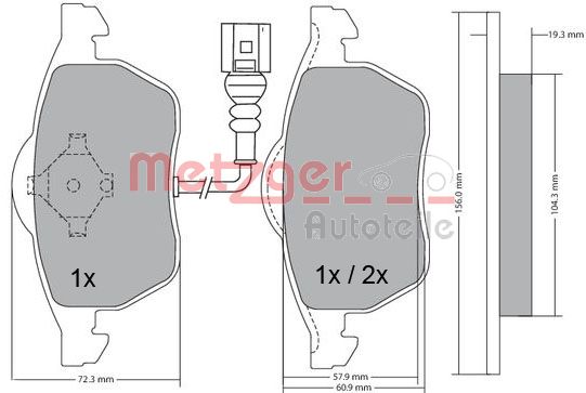 METZGER Első fékbetét 1170122_METZ