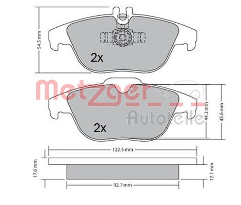 METZGER Hátsó fékbetét 1170132_METZ