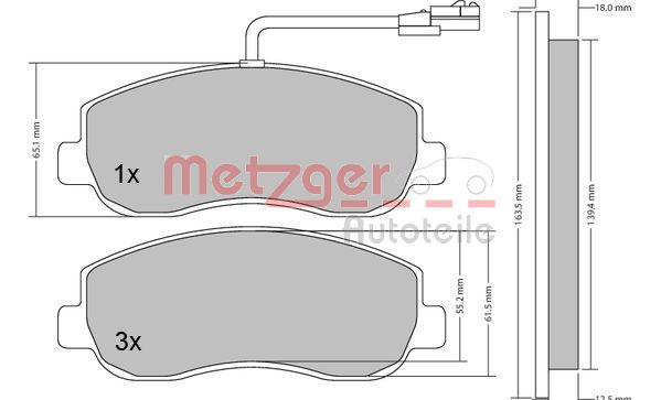 METZGER Első fékbetét 1170148_METZ