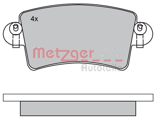 METZGER Hátsó fékbetét 1170171_METZ