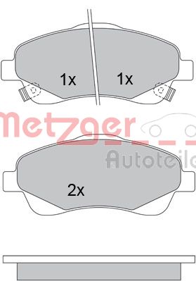 METZGER Első fékbetét 1170172_METZ