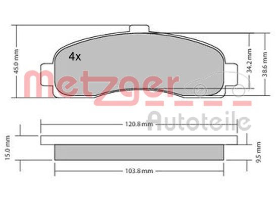 METZGER Első fékbetét 1170178_METZ