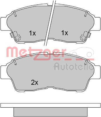 METZGER Első fékbetét 1170209_METZ