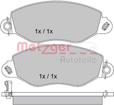 METZGER Első fékbetét 1170210_METZ