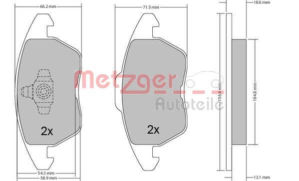 METZGER Első fékbetét 1170211_METZ