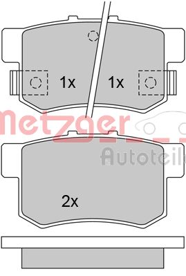 METZGER Hátsó fékbetét 1170213_METZ