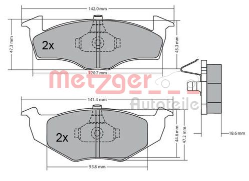 METZGER Első fékbetét 1170217_METZ