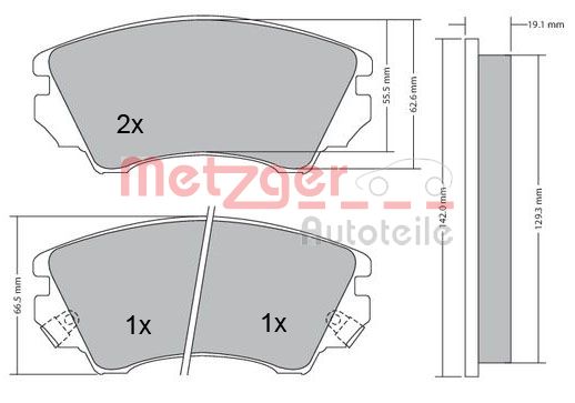 METZGER Első fékbetét 1170221_METZ