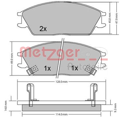 METZGER Első fékbetét 1170224_METZ