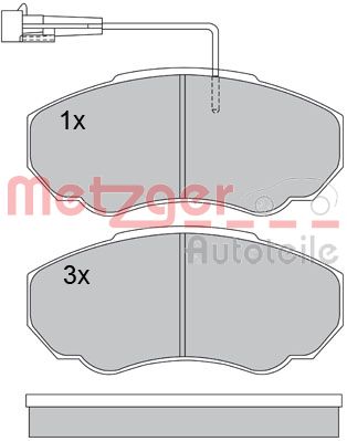 METZGER Első fékbetét 1170227_METZ