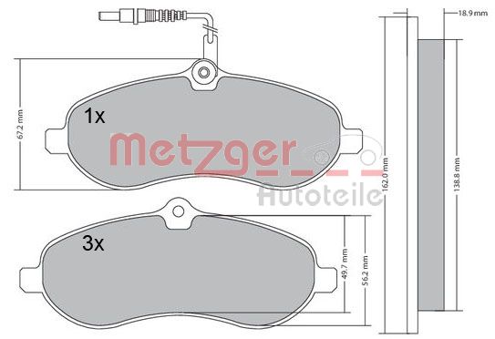 METZGER Első fékbetét 1170228_METZ