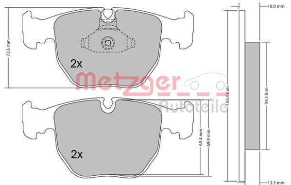 METZGER Első fékbetét 1170238_METZ