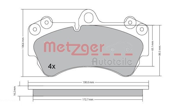 METZGER Első fékbetét 1170242_METZ